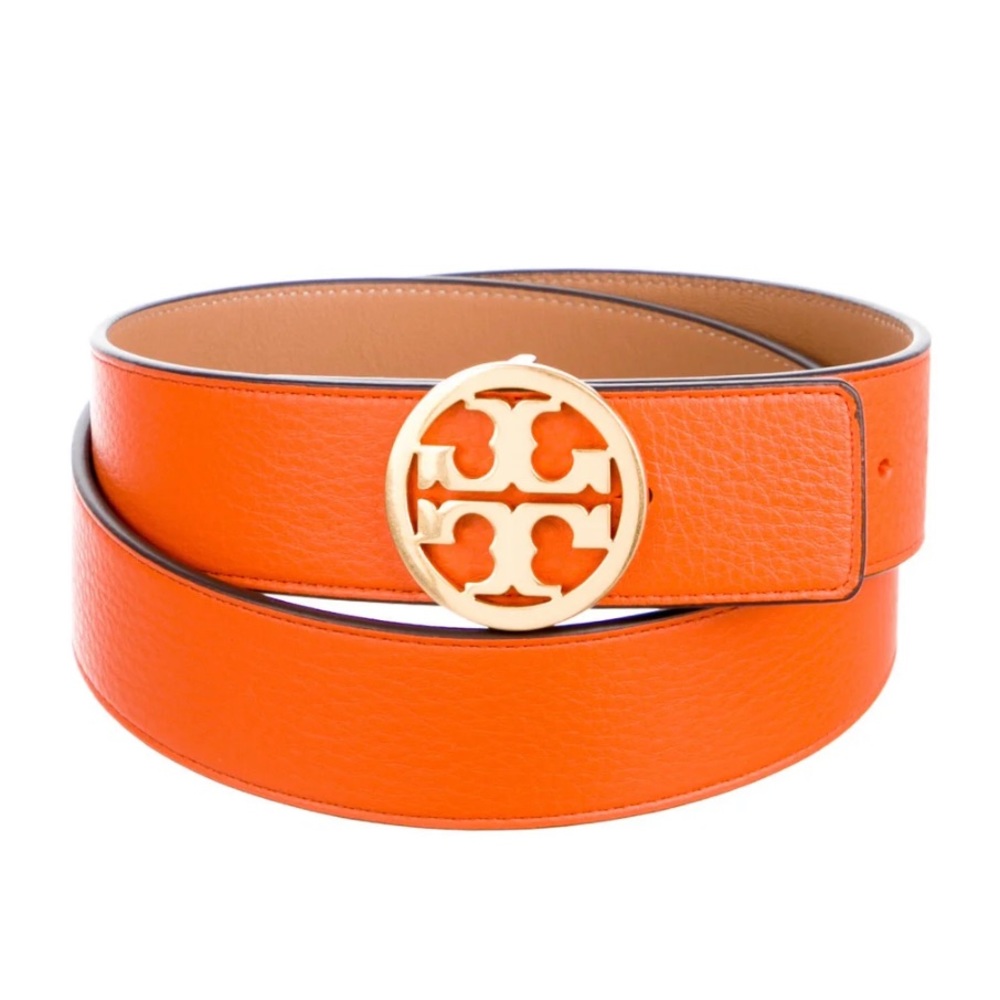Tory Burch 1 inch orange belt